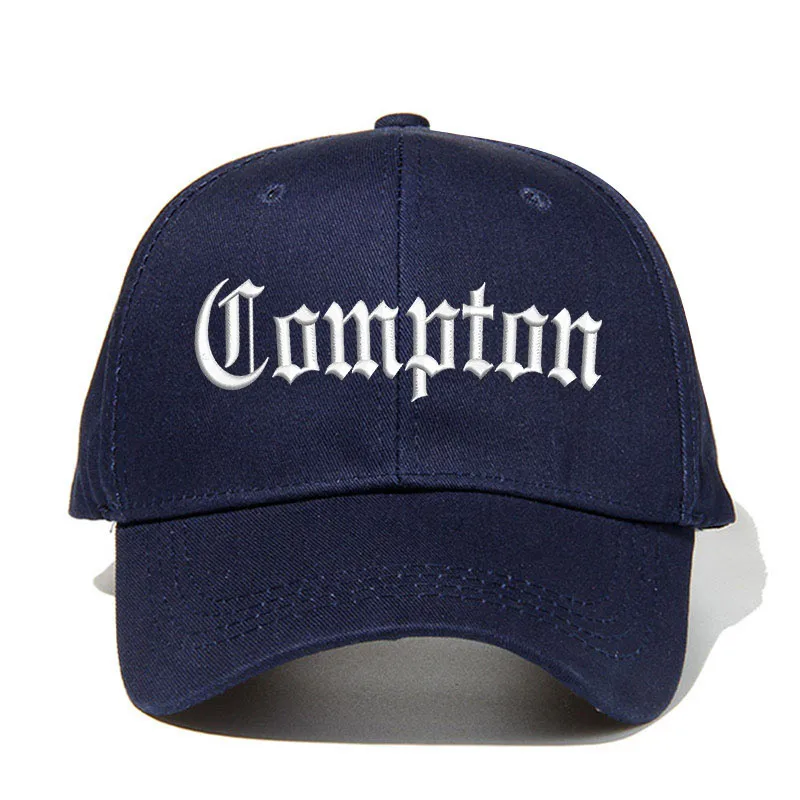 navy white Compton, мужская бейсбольная кепка со старинной вышивкой, унисекс, хлопковая кепка для папы, летняя бейсболка, женская, на заказ, Прямая поставка - Цвет: navy white