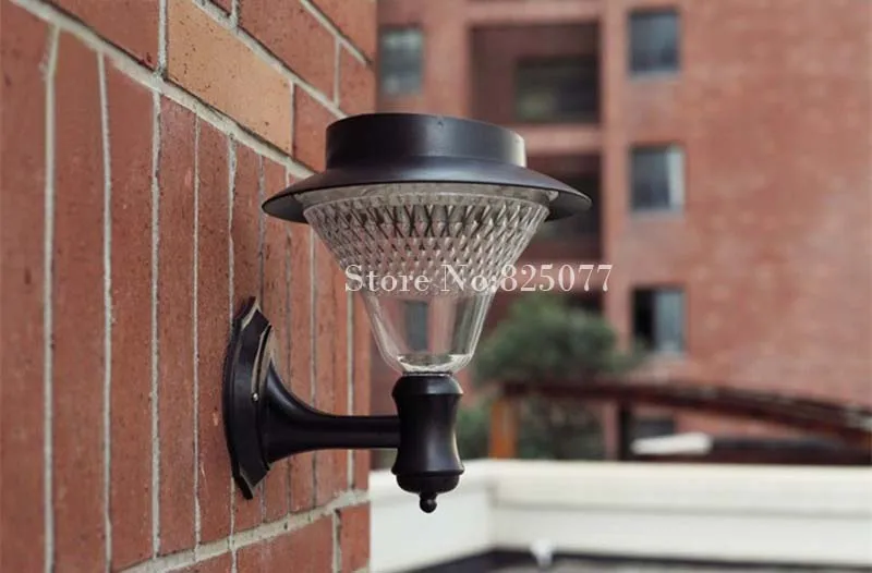 Уличный настенный светильник на солнечной батарее 3x1200 мАч|solar lamp|outdoor gardensolar wall light