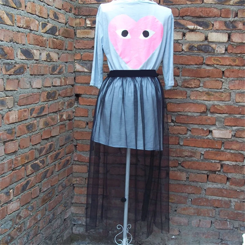 Женская сетчатая длинная юбка повседневная винтажная прозрачная Однослойная с