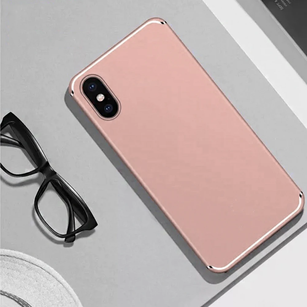 Для iphone x Чехол Жесткий PC матовый чехол для телефона s для iphone xs Max чехол прозрачная однотонная цветная крышка оболочка для iphone xr чехол