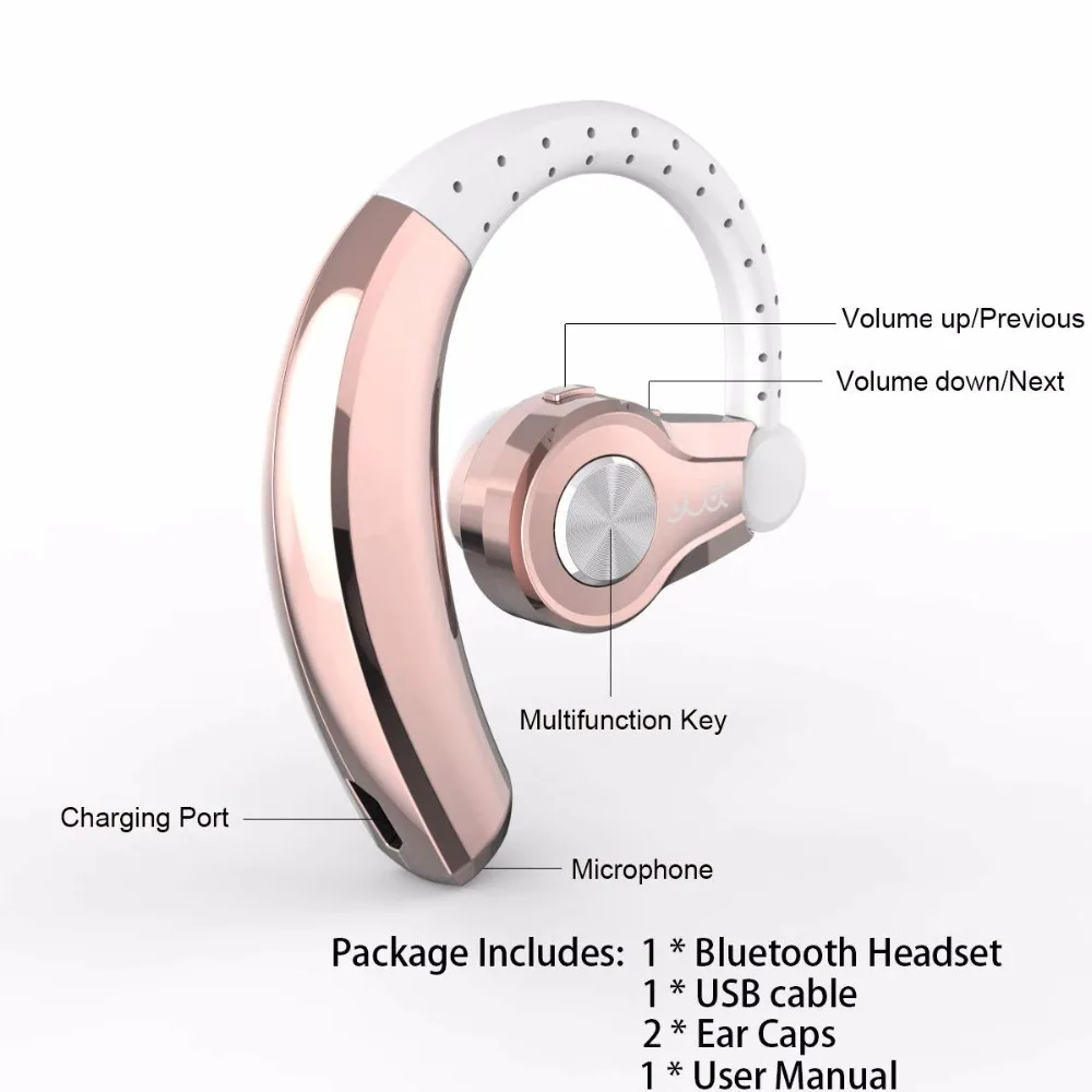 Bluetooth наушники Беспроводной V4.1 Hands free стерео гарнитура с микрофоном автомобиля