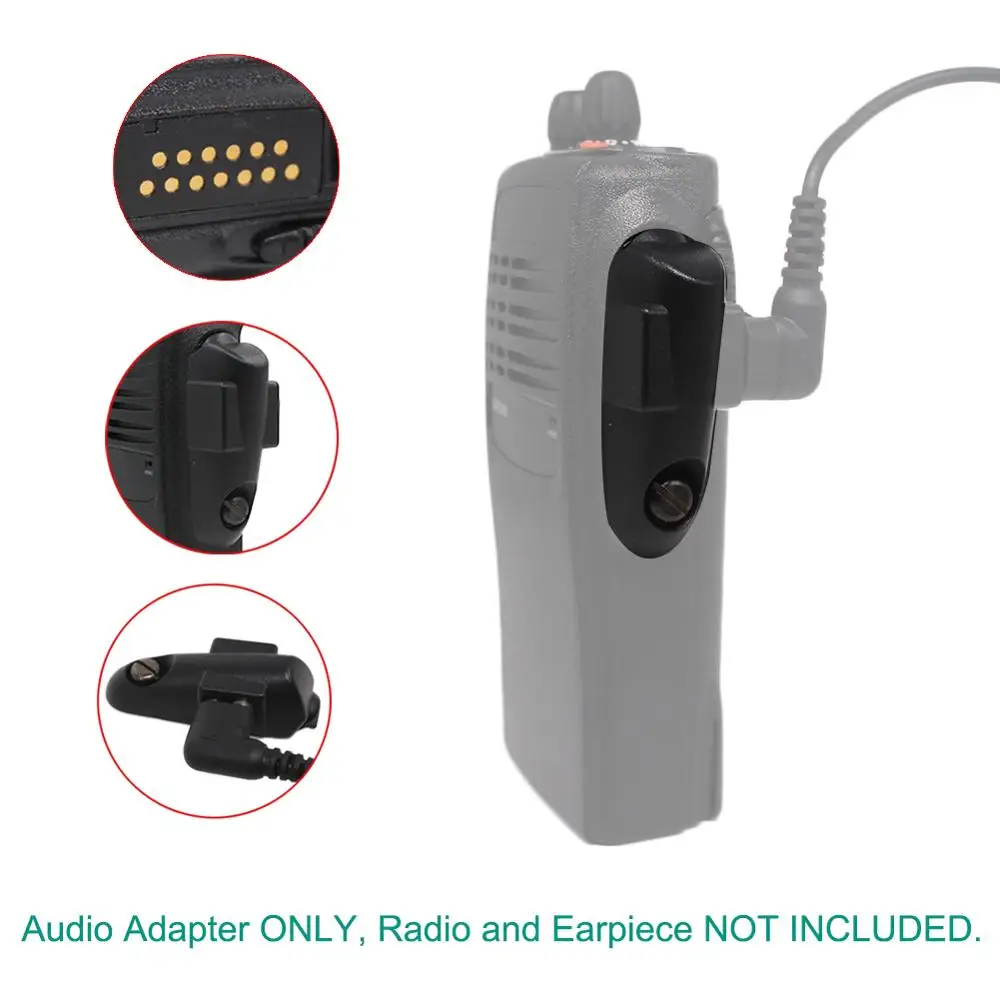HLN9716D 2 шпильки аудиоаксессуары адаптер для Motorola GP340 GP328 PTX700 HT750 HT1250 PRO5150 PRO7150 PRO5450 GP338