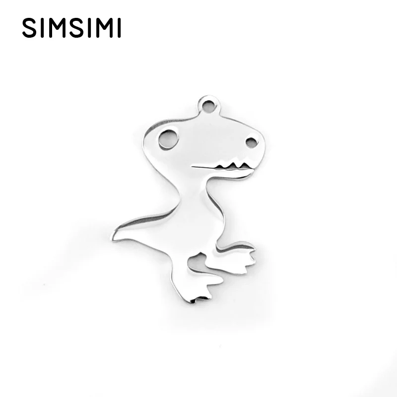 

animal pendant children jewelry cute little dinosaur necklace Pendant charms high polish stainless steel diy jewelry gift