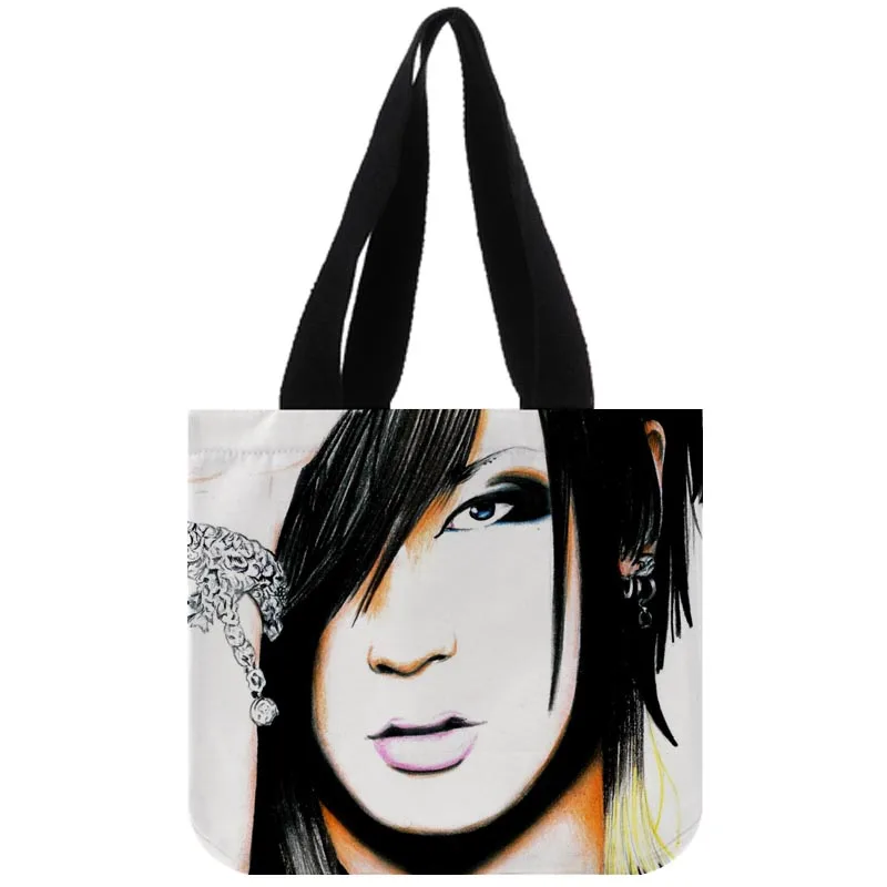 Custom Gazette Uruha многоразовые сумки для женщин Наплечная ткань сумка складные большие льняные сумки для покупок живопись путешествия - Цвет: 18