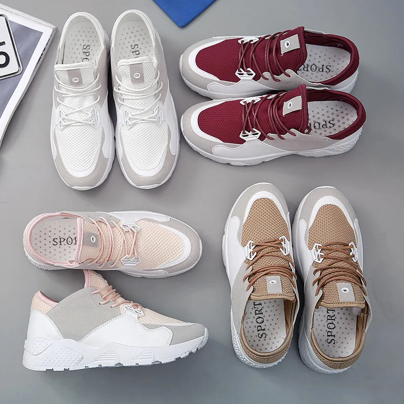 Легкая женская повседневная обувь 2018 летние новые кроссовки Женская дышащая
