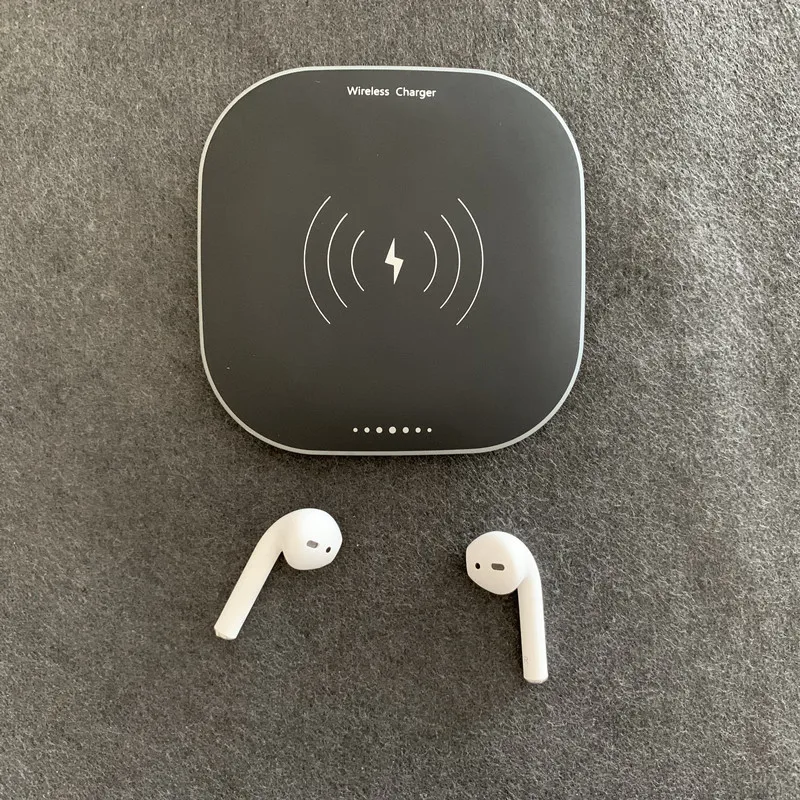 10 Вт Qi Беспроводная зарядка + i10 TWS Bluetooth air pods 5 0 наушники с сенсорным управлением