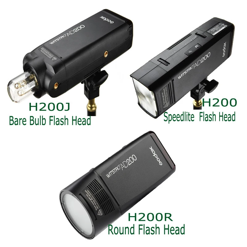 Карманная вспышка Godox AD200 2 4G TTL HSS + круглая головка вспышки H200R адаптер расширения