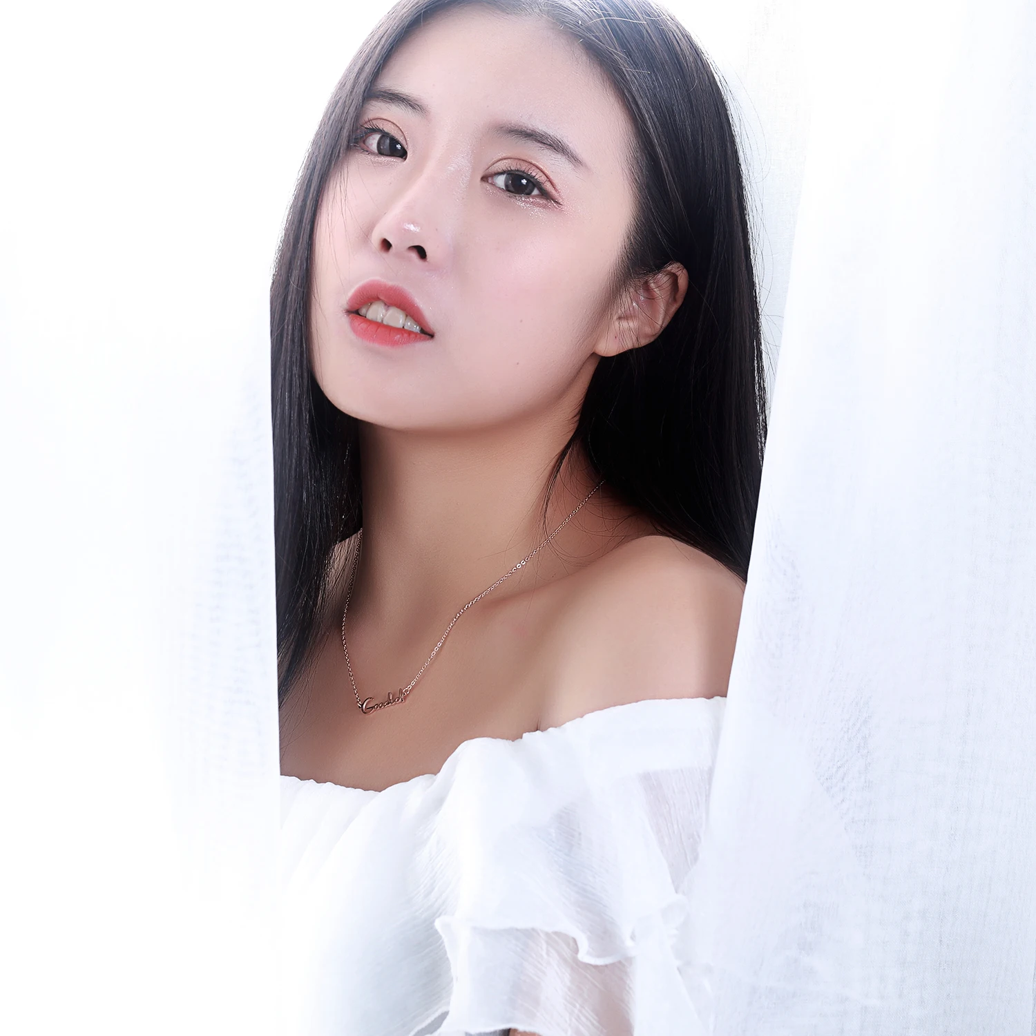 Нержавеющей удачи Ключичное цепи Цепочки и ожерелья для Для женщин Титан Сталь