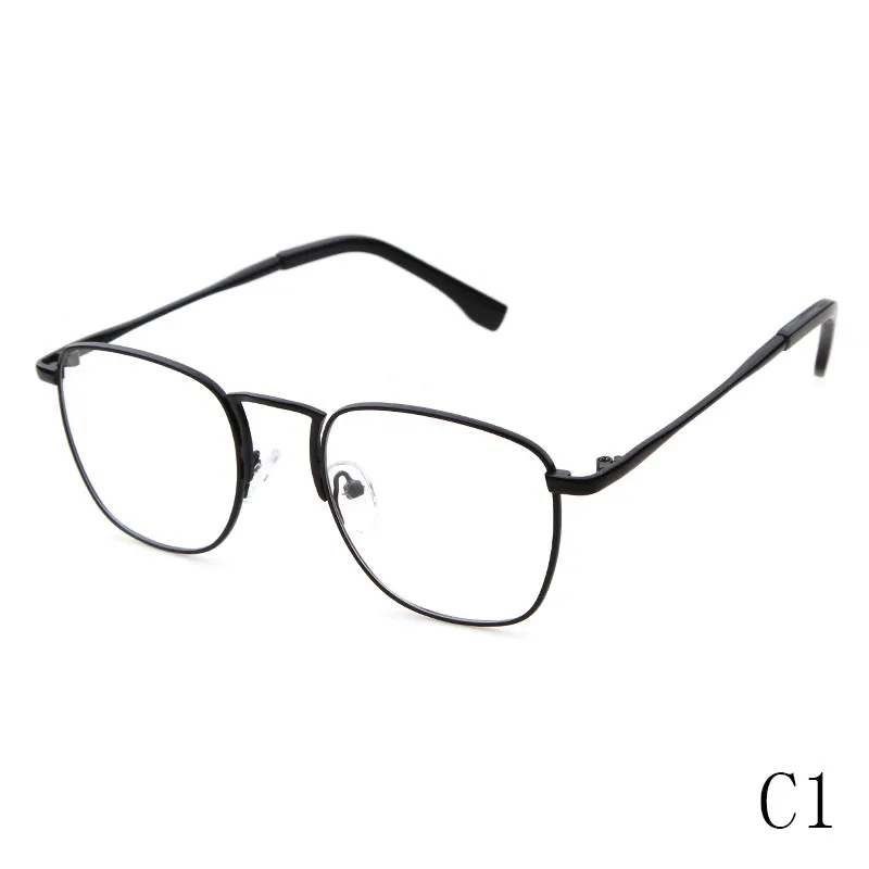 Для мужчин женщина очки Для Мужчин's оправы прозрачные линзы Eyeware квадратный чёрный; коричневый цвет серебристый, Золотой очки кадр P023