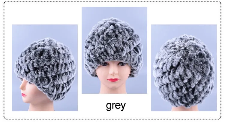 Подлинная Рекс Меха Pom poms Снежная Шапка Зимние Шапки для Девочек Шапка Натуральный Мех Вязание Кролика Skullies Шапочки Шляпы Женщин LQ11169 Зимняя шапка из натурального меха кролика