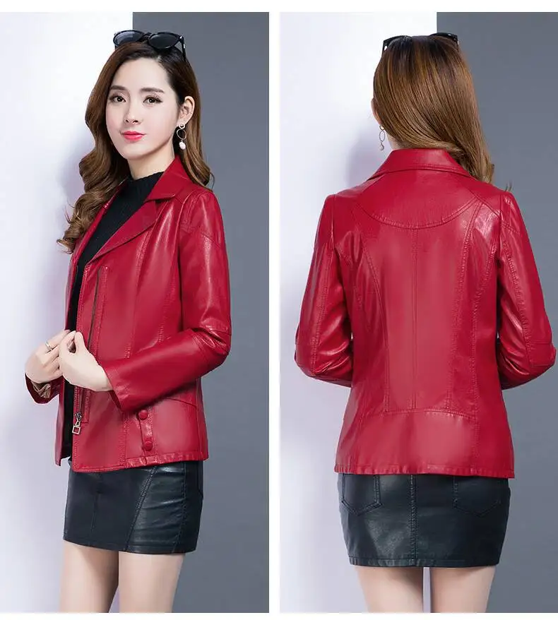 Женская кожаная куртка Осень зима 2020 женская одежда новое пальто женское кожаное