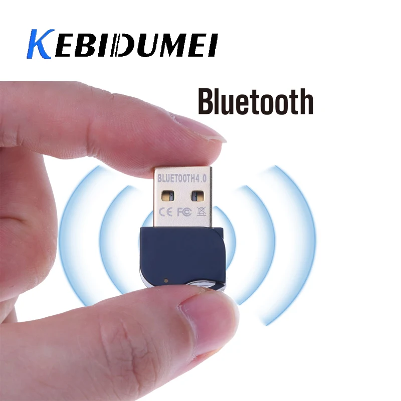 

Kebidumei Mini USB Bluetooth Adapter V4.0 CSR Drive Free Wireless Dongles Music Receiver For Windows 10 8 7 For Computer PC