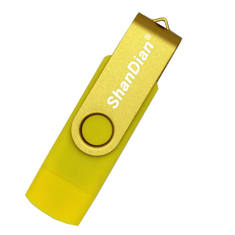 C SHANDIAN USB флэш-накопитель OTG высокоскоростной накопитель 64 ГБ 32 ГБ 16 ГБ 8 ГБ 4 ГБ внешний накопитель двойное применение микро USB накопитель - Цвет: C