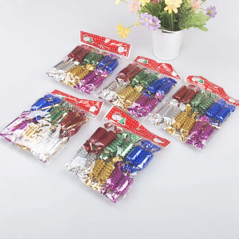 12 искусственных конфет в форме рождественского орнамента Красочная