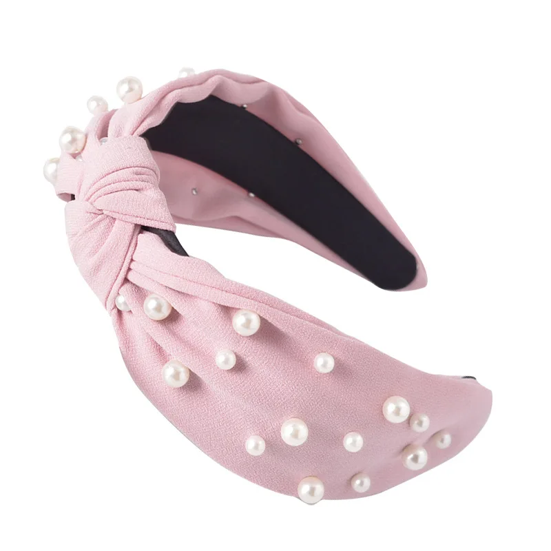 

Colorful Pearl Headbands For Women Knot Headband Lace Flower Hair Accessories Hair Bands For Women Hairbands Korea