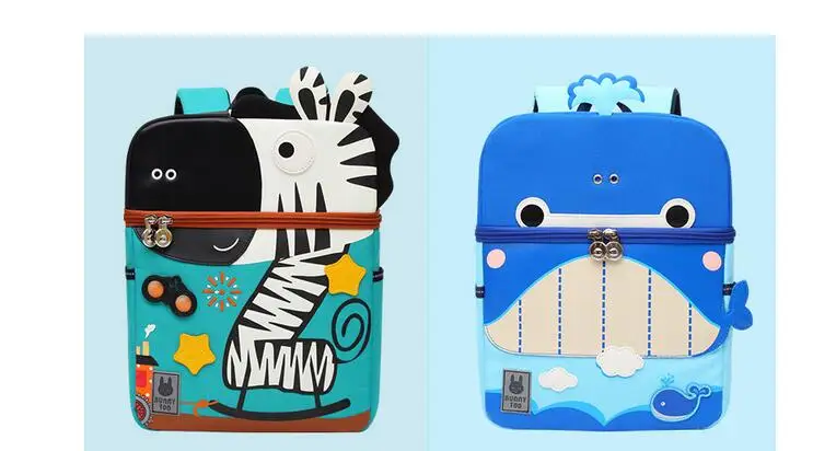 Joyloading 3D Детский рюкзак с рисунком животных Динозавр КИТ Фламинго олень Зебра