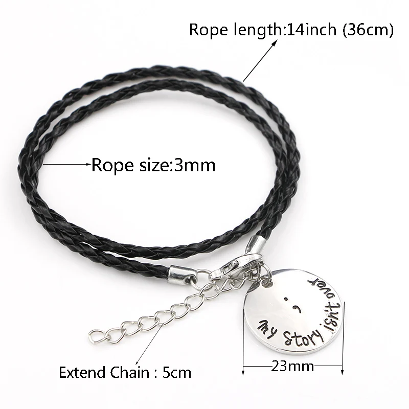 Ворс моя история не более браслет с изображением точки запятой цвет серебра