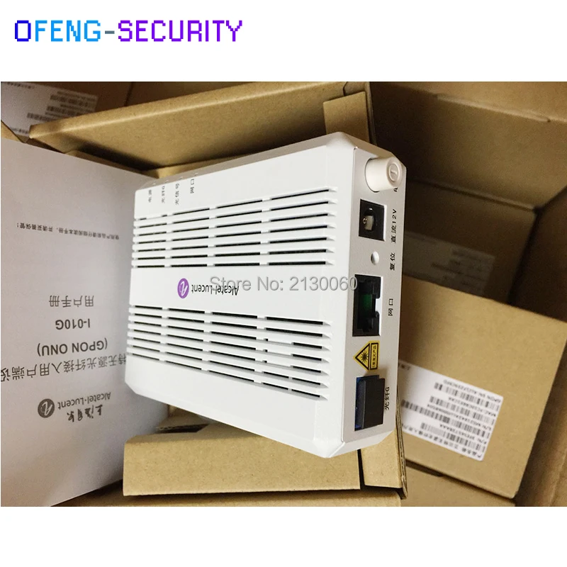 100 шт./лот I 010G GPON ONU Alcatel Lucent Bell FTTH ONT с 1 GE Ethernet портом английская версия|ont|ont gpon |