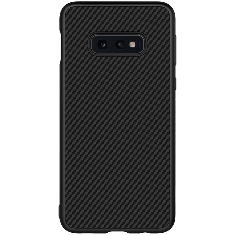 black Чехол для samsung Galaxy S10e NILLKIN клетчатый чехол из синтетического волокна для телефона бампер чехол для samsung Galaxy S10e с розничной упаковкой - Цвет: black