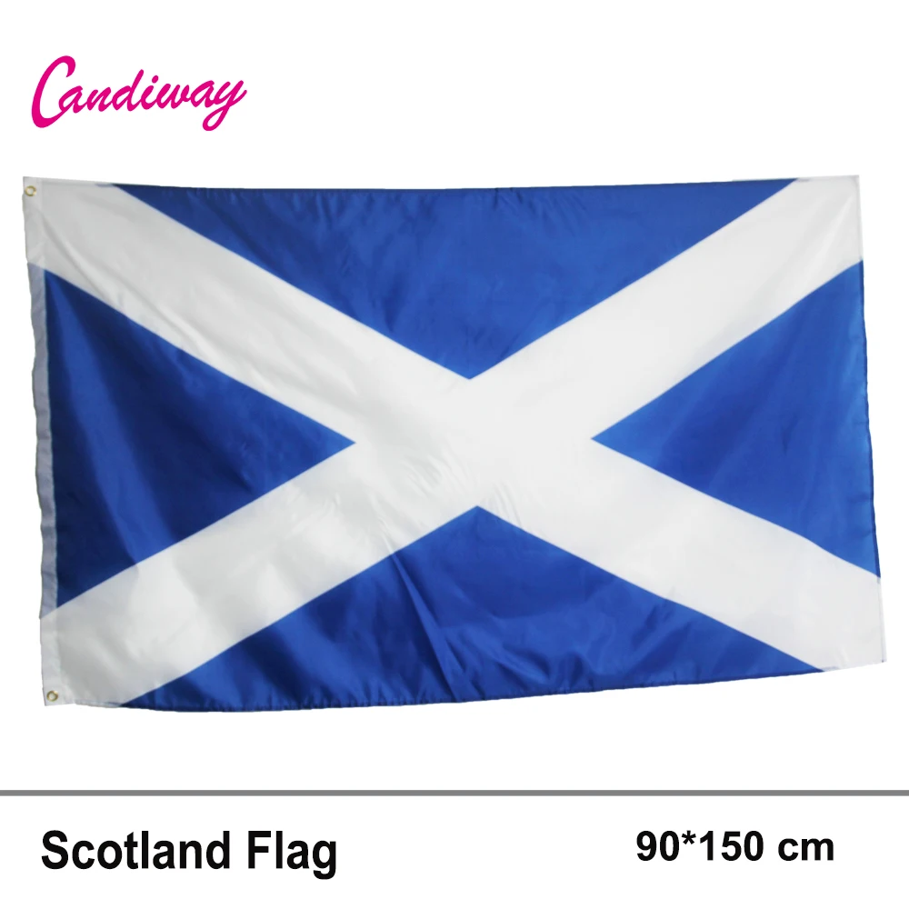 Флаг шотландского Креста 3x5 знамя Святого Валентина Saltire шотландский Вымпел