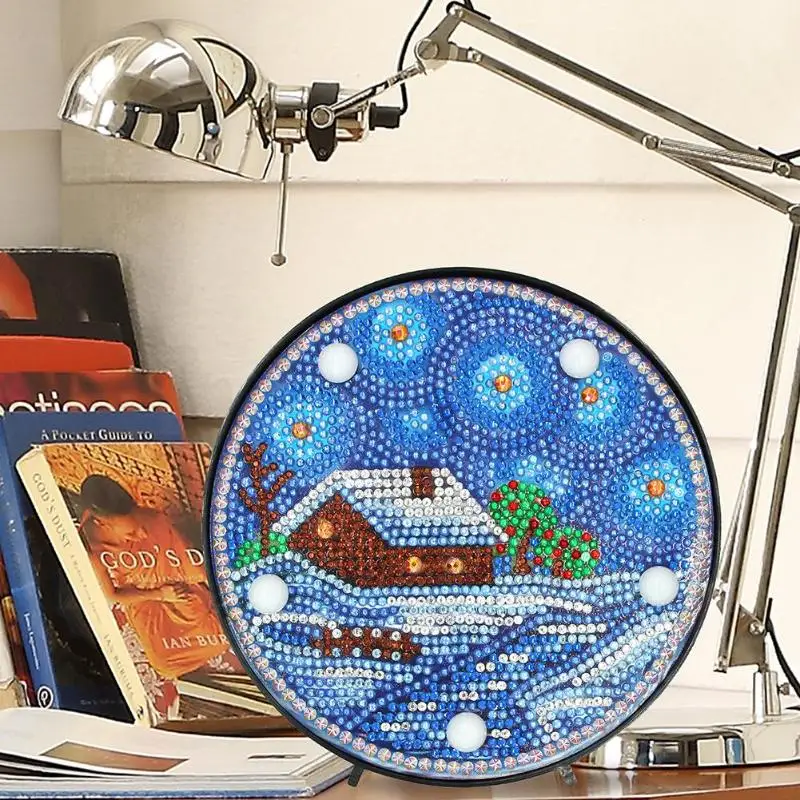 DIY Алмазная картина полная дрель специальная форма LED ночник лампа для украшения
