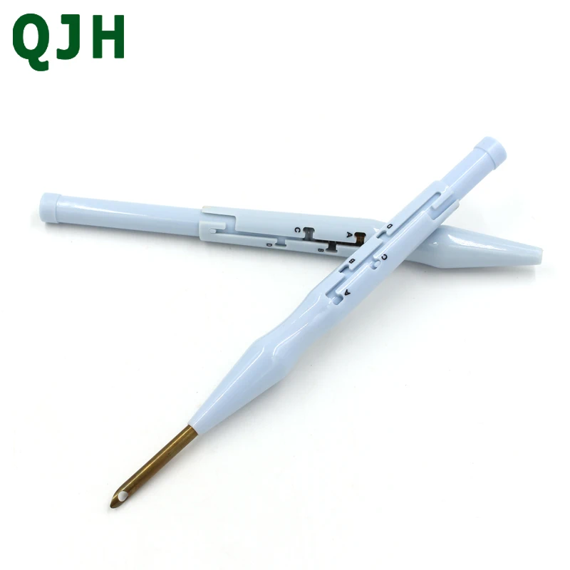 

DIY Magic Embroidery Pen Punch Needles Set ABS Plastic Adjustable Thick Brass Needle Wool Felt Craft Poking Tools Sewing RX155