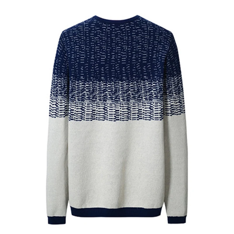 TANGNEST 2019 Новое поступление v-образный вырез пэчворк крутой мужской свитер полная