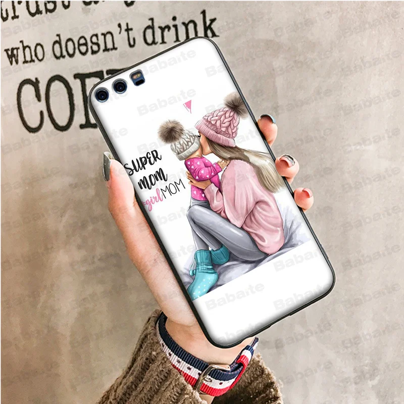 Чехол для телефона Babaite Baby and Mom Girl Queen DIY чехол Huawei Mate10 Lite P20 Pro P10 Plus Honor 9 10 мобильного