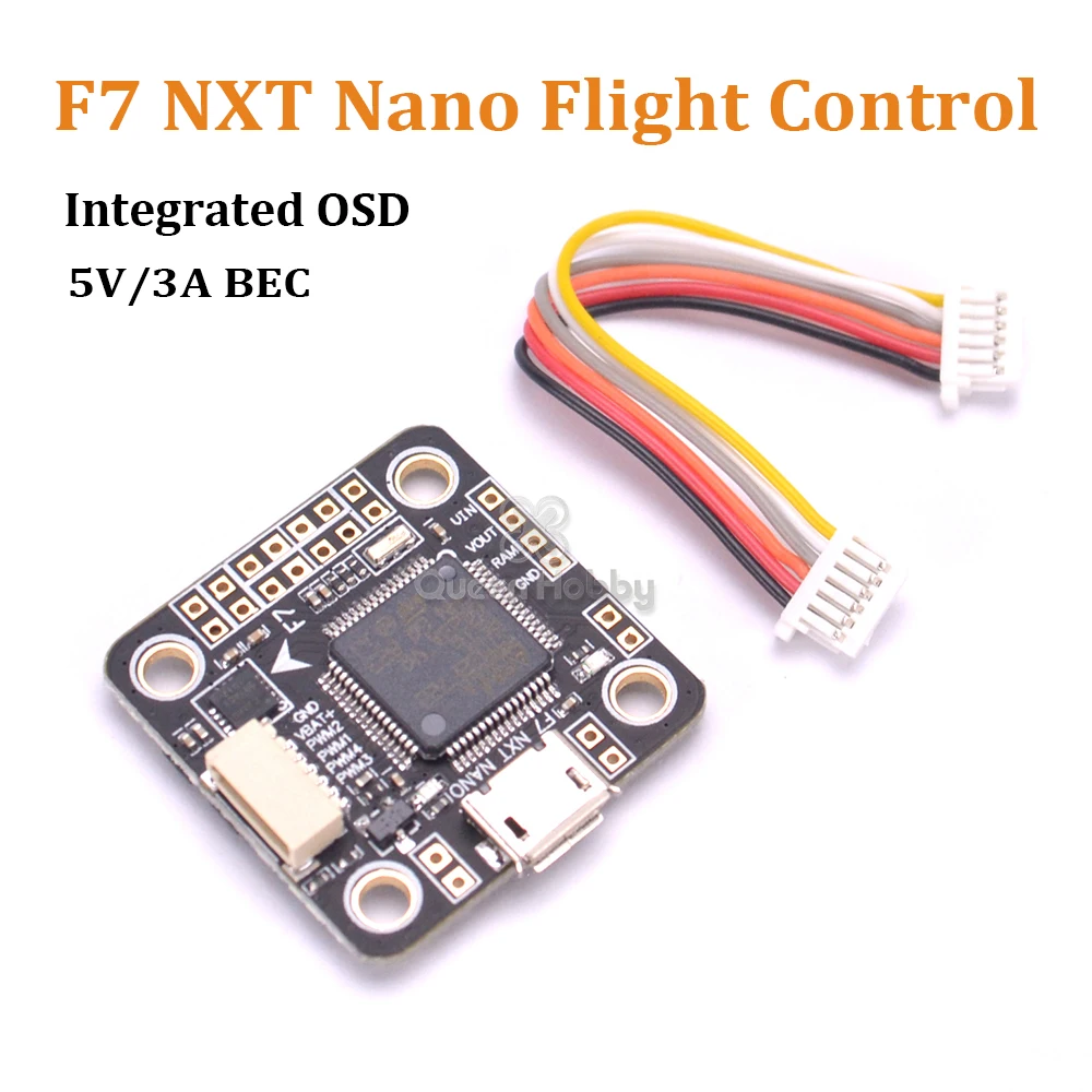 Фото F7 NXT Nano Flight Control 5 V/3A BEC интегрирует OSD с LC фильтром 2 6S для RC mini Quadcopter Drone часть