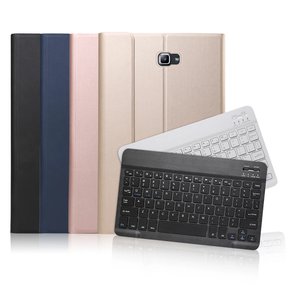 Ходунки Bluetooth клавиатура чехол для Samsung Galaxy Tab A 10 1 T580 T585 планшет съемный SM T585|Чехлы