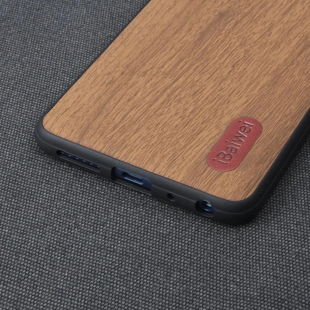 Retro Wood Grain Design Case For Xiaomi Redmi Note 7 Pro TPU Soft Edge &amp PC Back Cover 5 6 Protection |