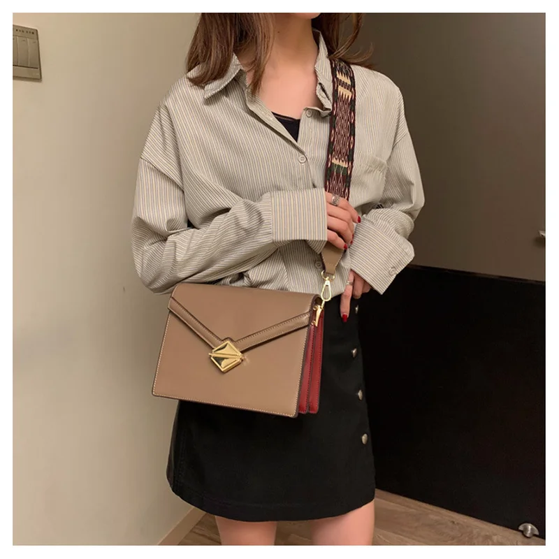 Новинка 2019 женская маленькая квадратная сумка на плечо сумка-мессенджер из