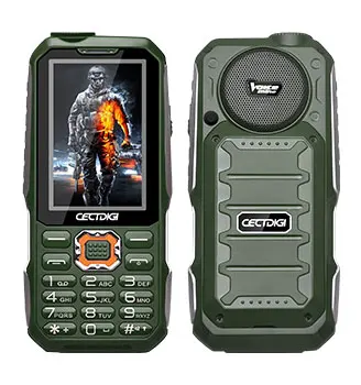 Мобильный телефон с тремя sim-клавиатурой Cectdigi T19, 2,8 дюйма, 15800 мА/ч, внешний аккумулятор, FM радио, GSM, фонарик, Противоударная кнопка, сотовый телефон