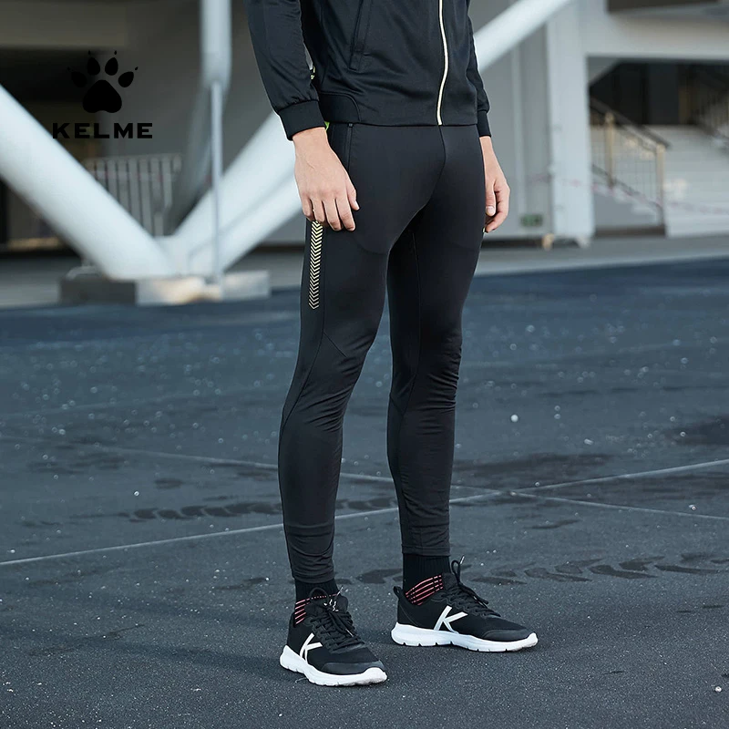 KELME Профессиональные штаны для бега, тренировок, футбола, брюки для активных пробежек, спортивные мужские брюки K087