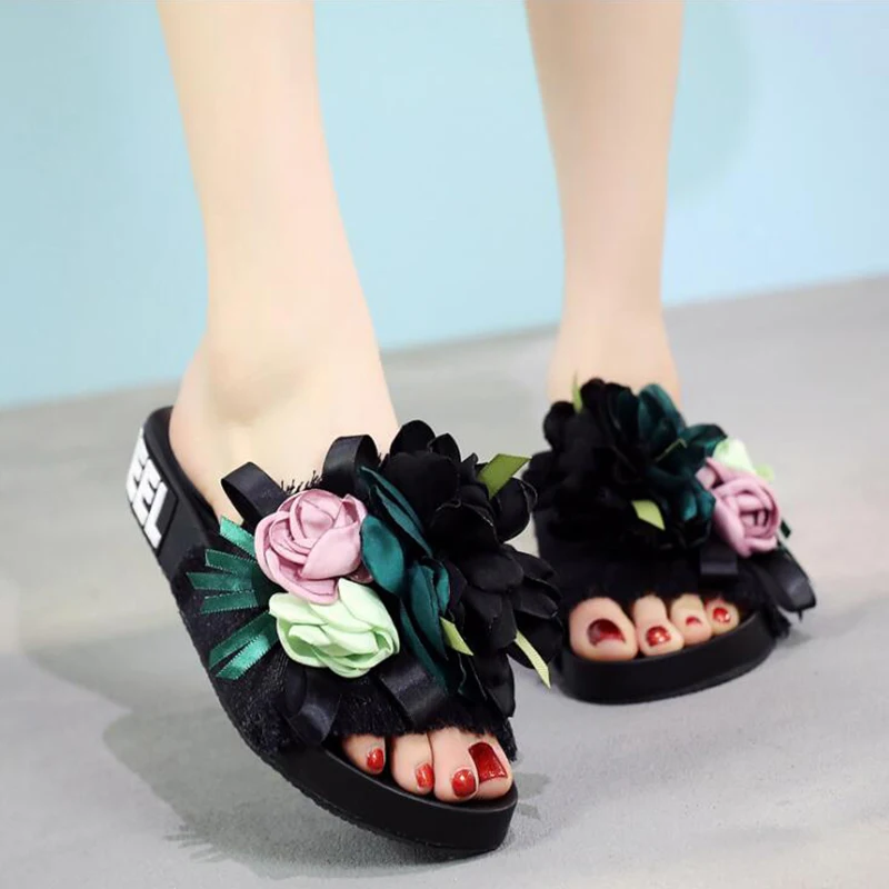 Новинка Летние шлепанцы Женские туфли-лодочки на высоком каблуке ручной работы с