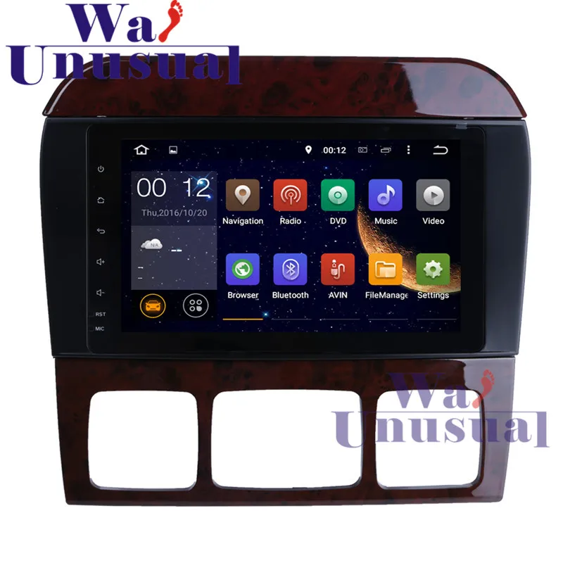 WANUSUAL 8 &quotполный Сенсорный экран Android 7 1 gps навигации для Mercedes Benz S Class W220 CL W215 с 4 ядра