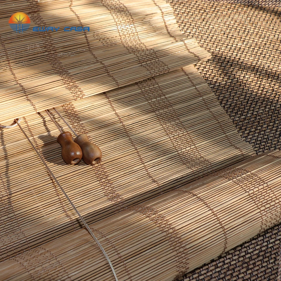 _ CASA 4 цвета бамбуковые жалюзи от солнца венецианские раскатывающиеся шторы в