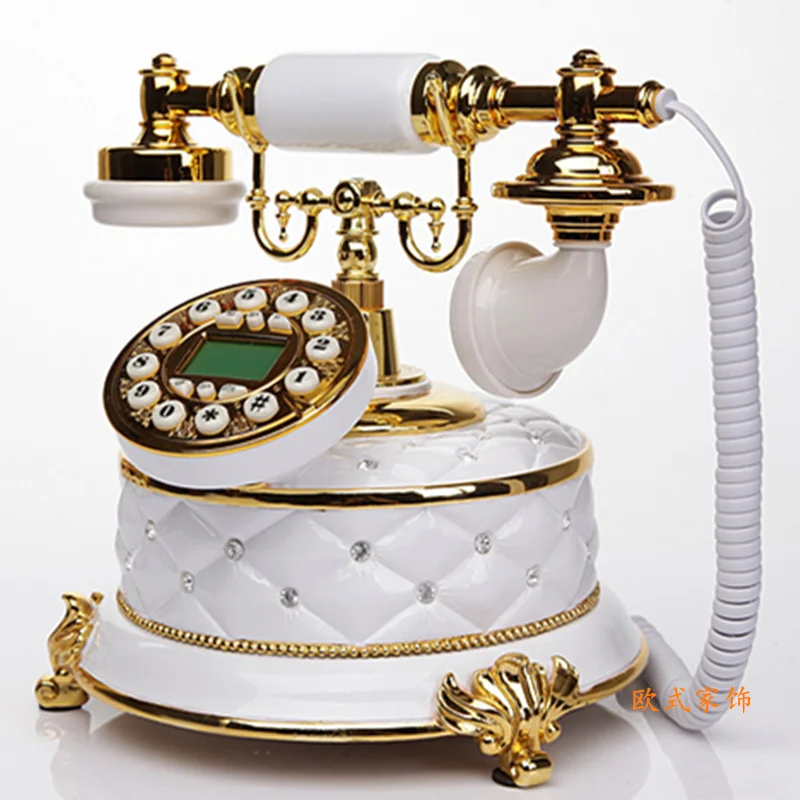 

Новый американский роскошный европейский античный ретро старинный домашний стационарный телефон