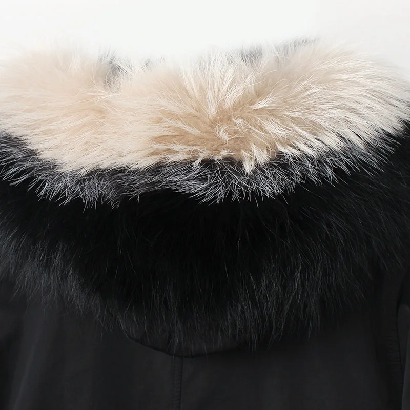 Зимняя куртка для женщин бренд 2020 длинная парка цвета хаки натуральный мех