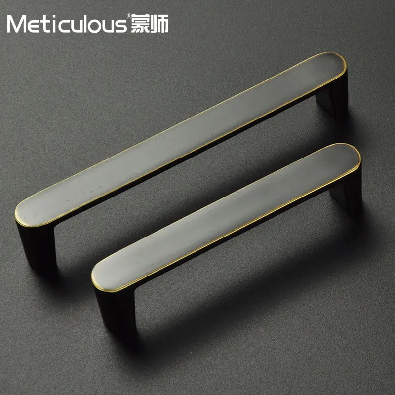 Тщательная латунная фурнитура Ручка для кухонного шкафчика ручки медные тянет