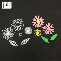julyarts carbon steel material frames stamps flower cutting embossing for diy scrapbooking cutter paper silver cutting metal