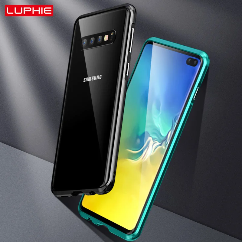 Для samsung Galaxy S10 Plus E металлический бампер чехол Luphie противоударный корпус алюминиевый сплав крышка лезвие бампер coque