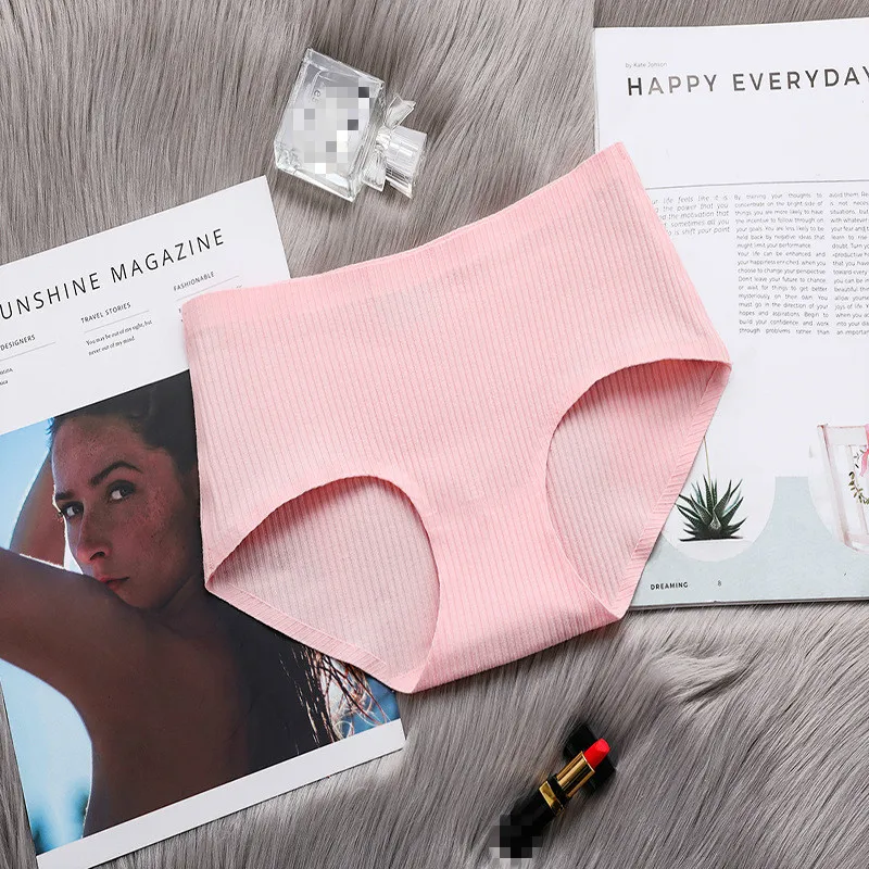 Новинка дышащие брифы со средней посадкой однотонное хлопковое нижнее белье