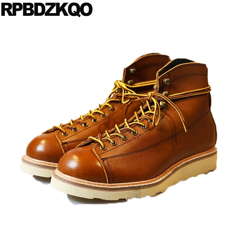 Обувь из натуральной кожи коричневого цвета коротким рукавом размера плюс