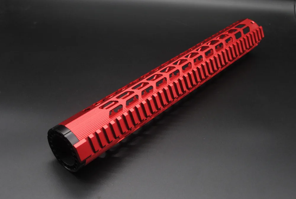 

TriRock Chinese Red LR-308 15" Free Float Handguard Keymod Barrel 308 Free shipping Lightweight Handguard Free Shipping
