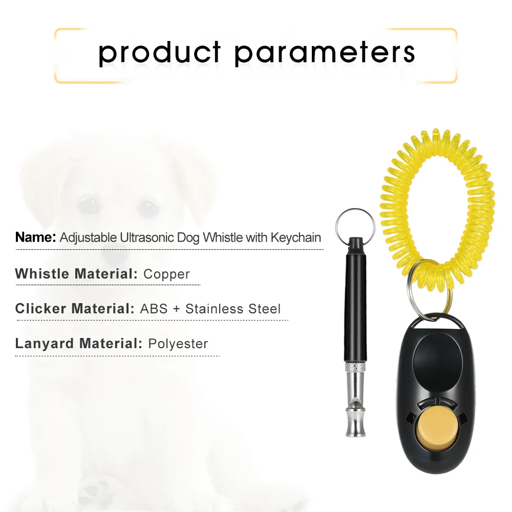 Новый регулируемый ультразвуковой Pet тренировочный свисток для собаки контроль