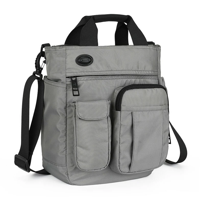 Мужская многофункциональная сумка через плечо с отверстием для наушников