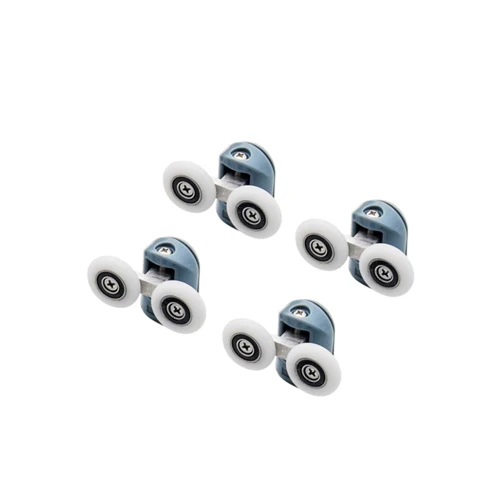 4pcs upper Vagsure до 4 никель-металл-8 шт./компл. 23 мм/25 мм двойной Pop Up колеса Раздвижные душевые двери дорожные катки направляющие шкивы с крышкой для винта кабина комната - Цвет: 4pcs upper