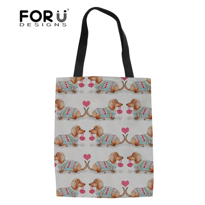 FORUDESIGNS Dachshund Doxie Dog женская наплечная сумка модные женские сумки повседневная тоут