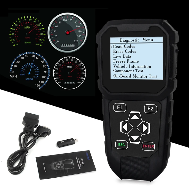 OBDPROG MT401 корректировка пробега коррекция одометра OBD2 автоматический